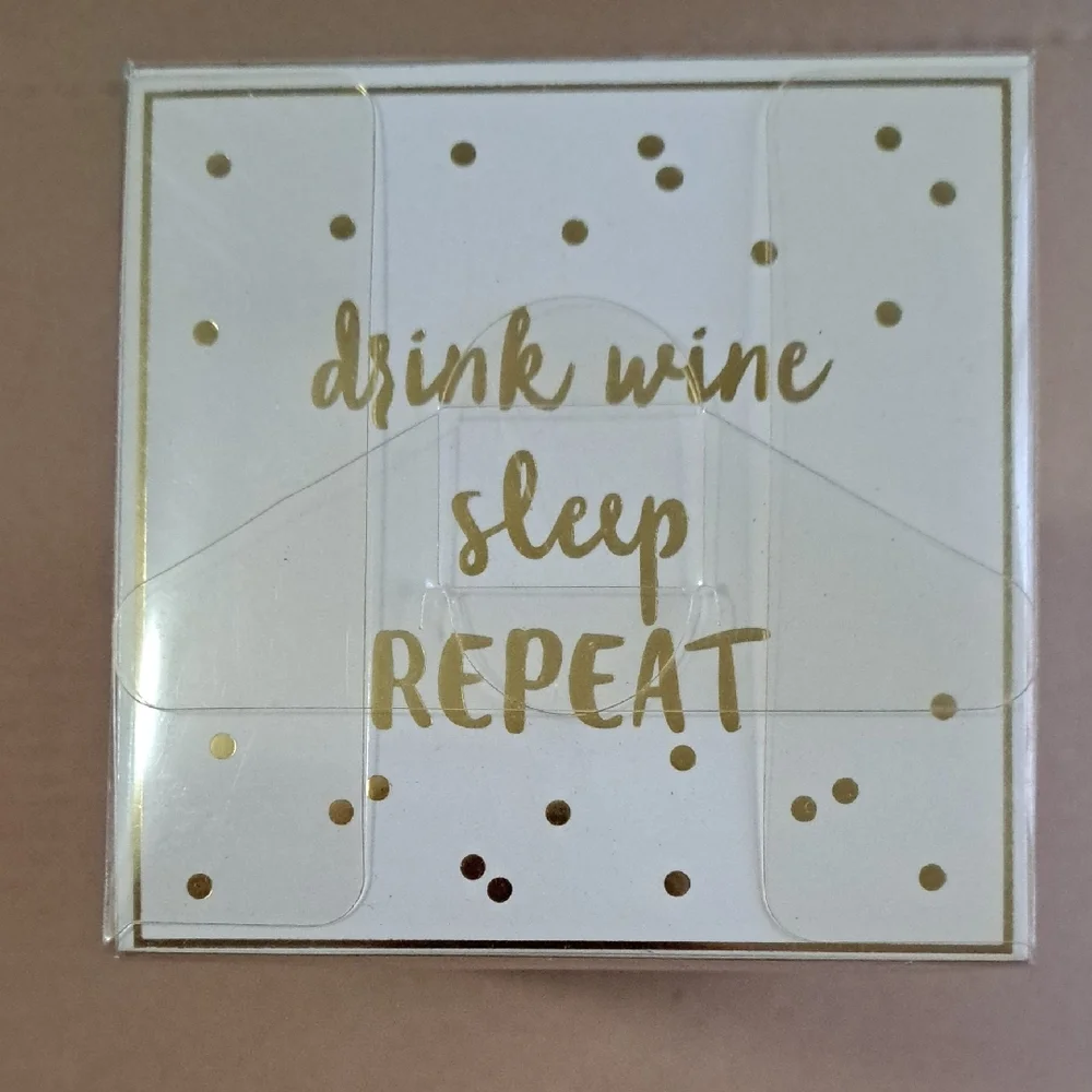 SLANT COLLECTION Stemless Wine Glass & Sleep Eye Mask